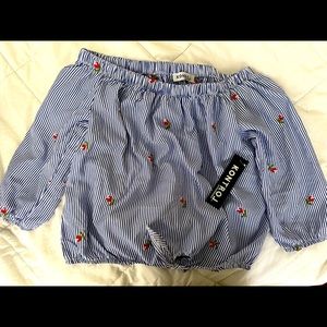 Over the shoulder shirt